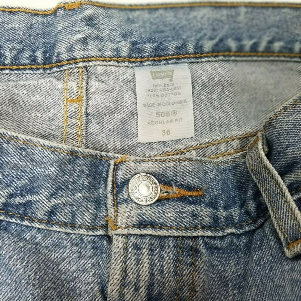 505 Reg Fit Denim Jean Shorts  N27-0529PM - Picture 5 of 7